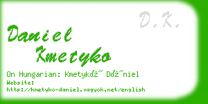 daniel kmetyko business card